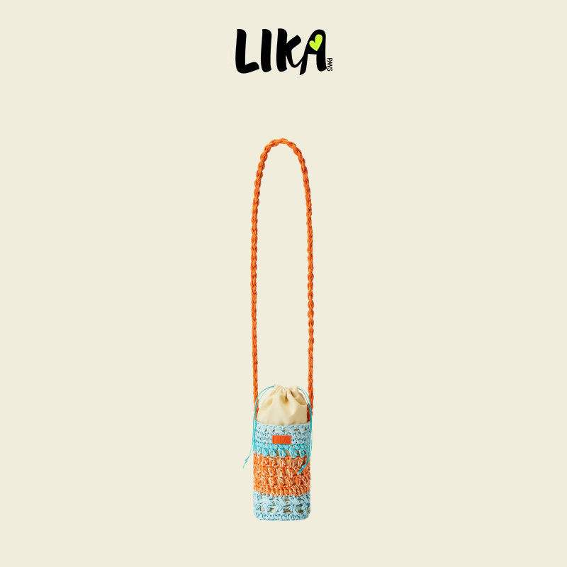 Eco Pet Woven Tote Blue Orange