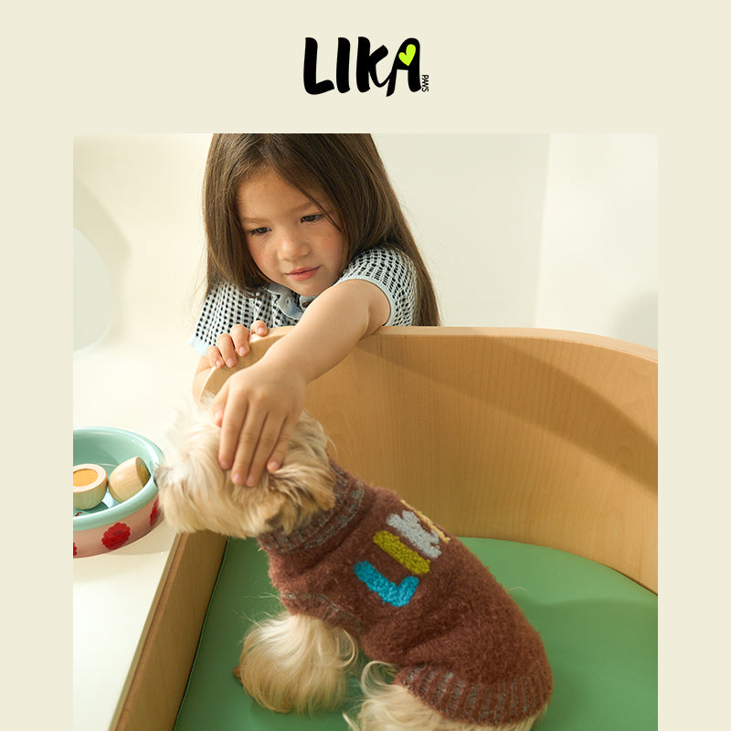 Soufflé Soft Dog Sweater Brown