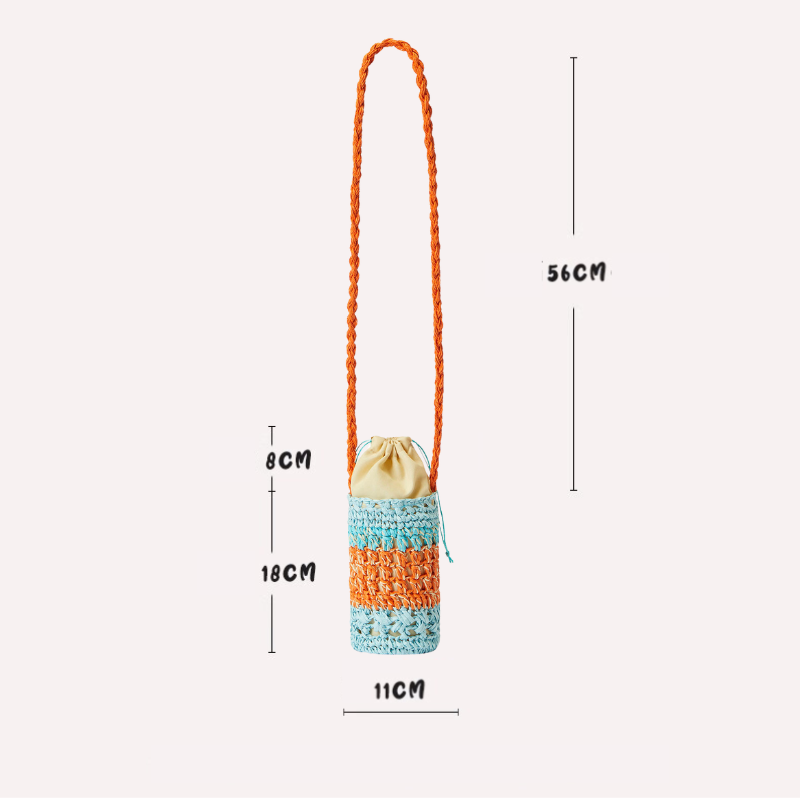 Eco Pet Woven Tote Blue Orange