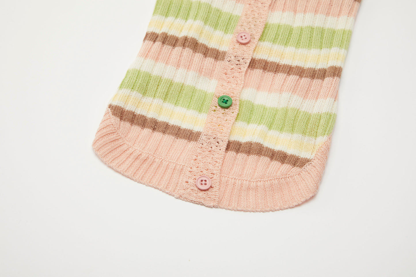 Breathable Linen-Blend Dog Knitwear Pink Spring Summer Collection