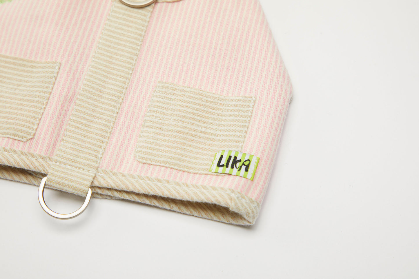 Reversible Dog Harness Pink Spring Summer Collection