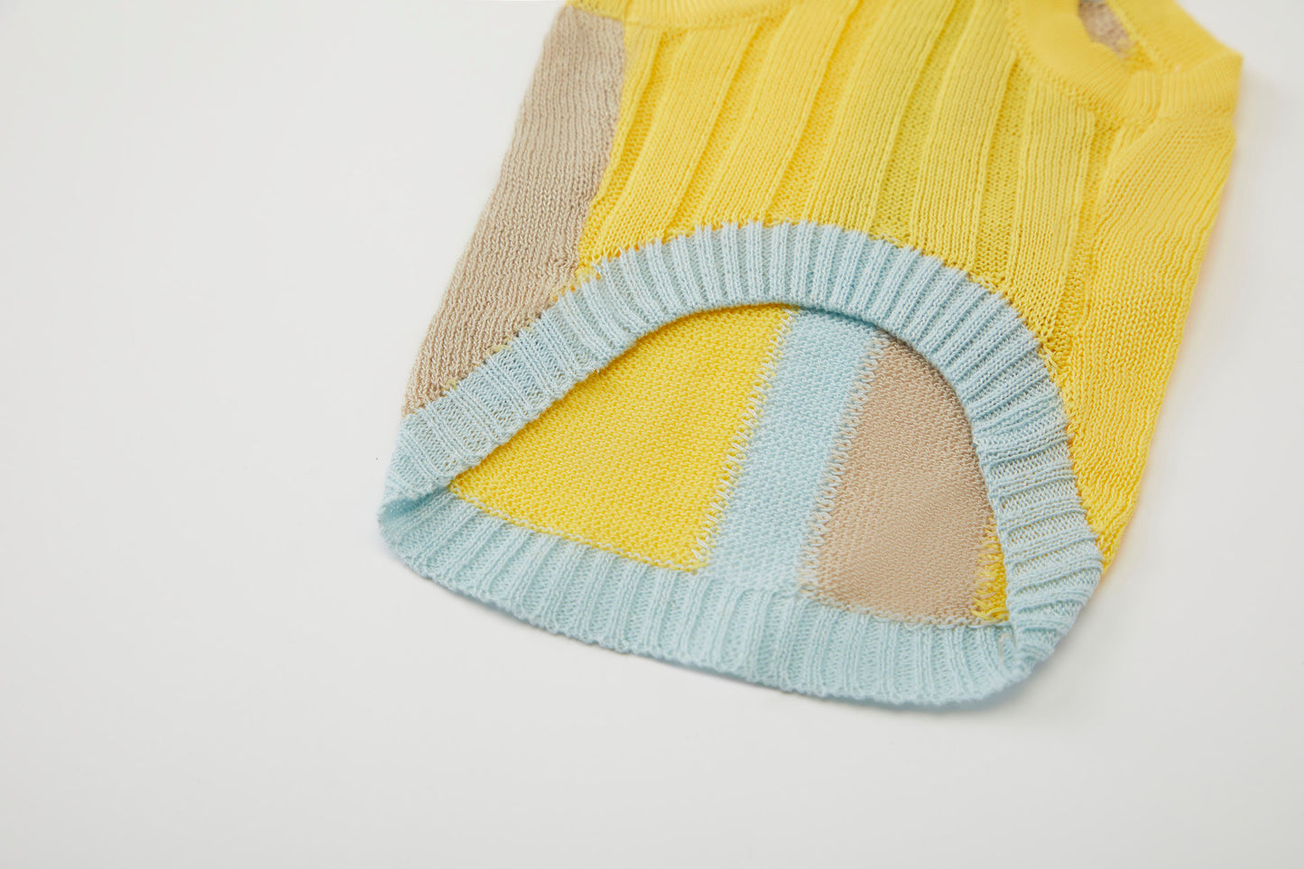 Cooling Lyocell Knitted Top Yellow Spring Summer Collection