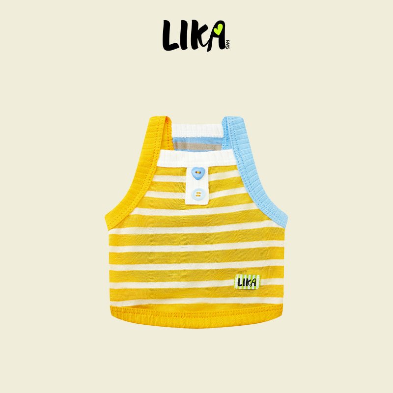 Cotton Striped Camisole Yellow - Shirt - LIKAPAWS