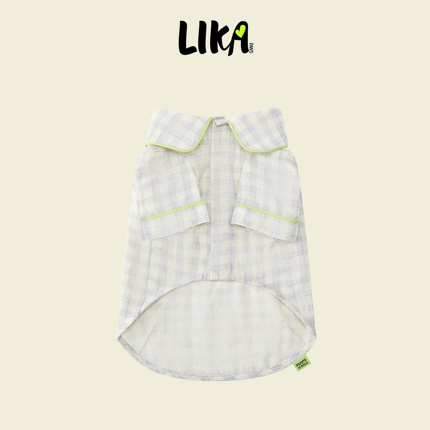 Sweet Dreams Doggy Pajama - Gray Plaid - Pajamas - LIKAPAWS