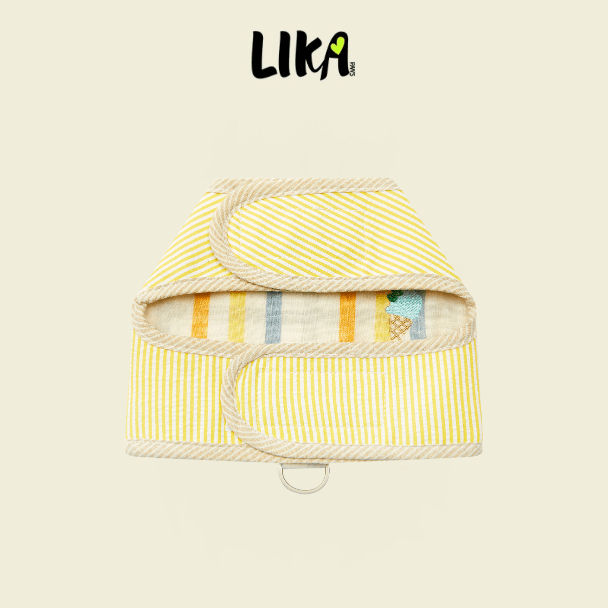 Vaca Time Vest Harness - Lemon Yellow - Pet Accessories - LIKAPAWS