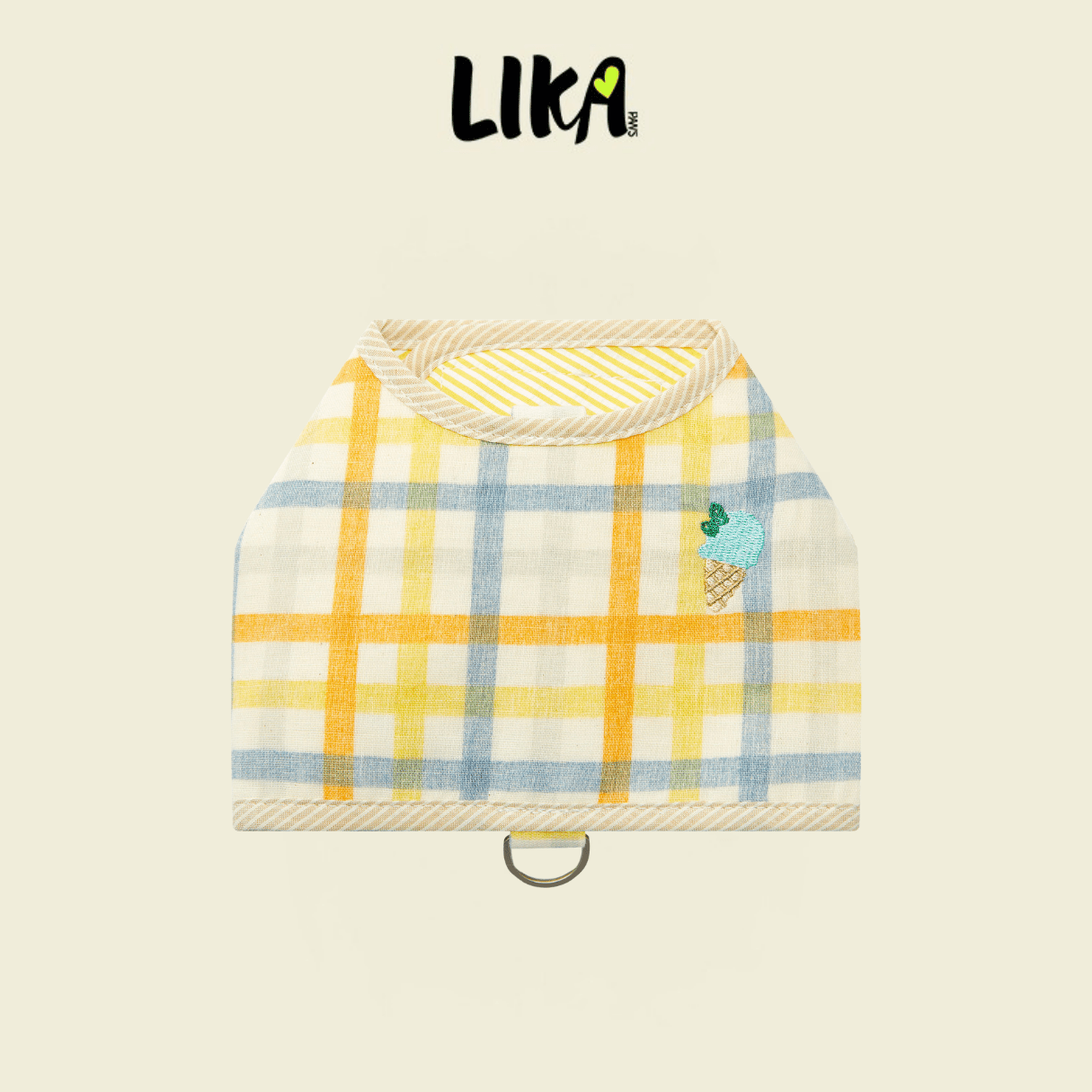 Vaca Time Vest Harness - Lemon Yellow - Pet Accessories - LIKAPAWS