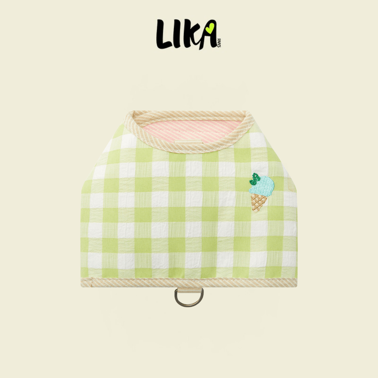 Vaca Time Vest Harness - Rose Pink/Green - Pet Accessories - LIKAPAWS