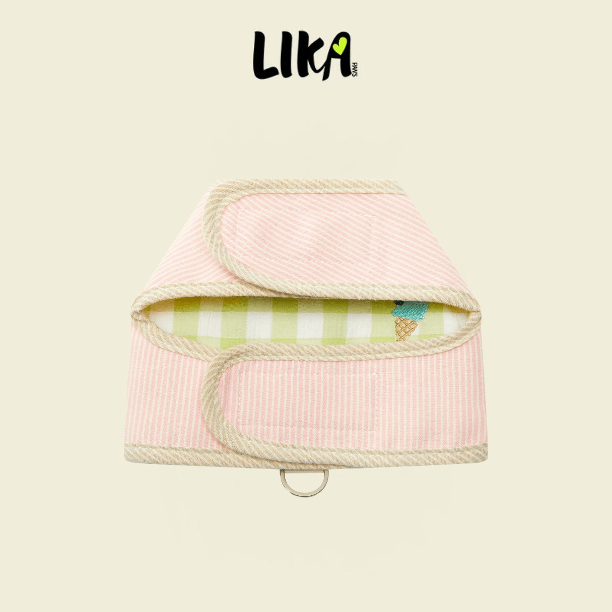Vaca Time Vest Harness - Rose Pink/Green - Pet Accessories - LIKAPAWS