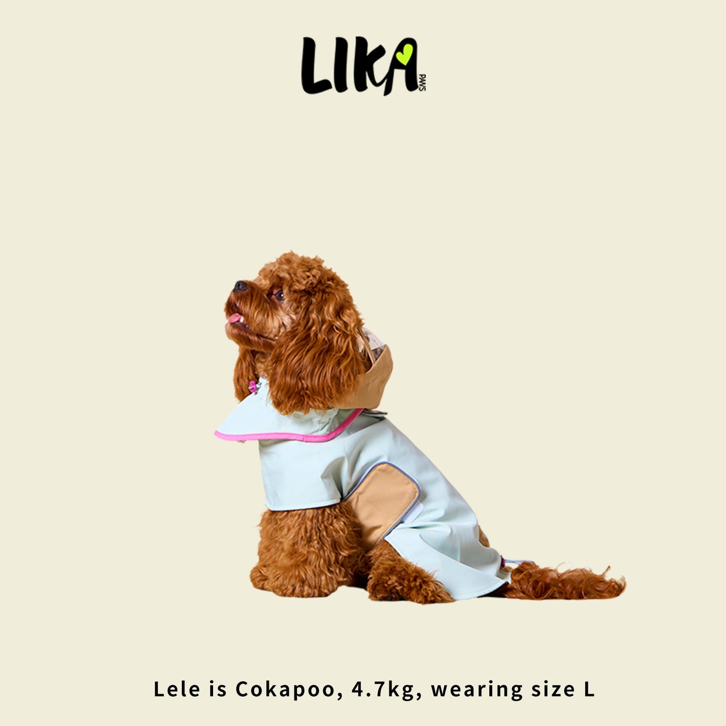 Water Proof Rain Coat - Sea Salt Caramel - Raincoat - LIKAPAWS
