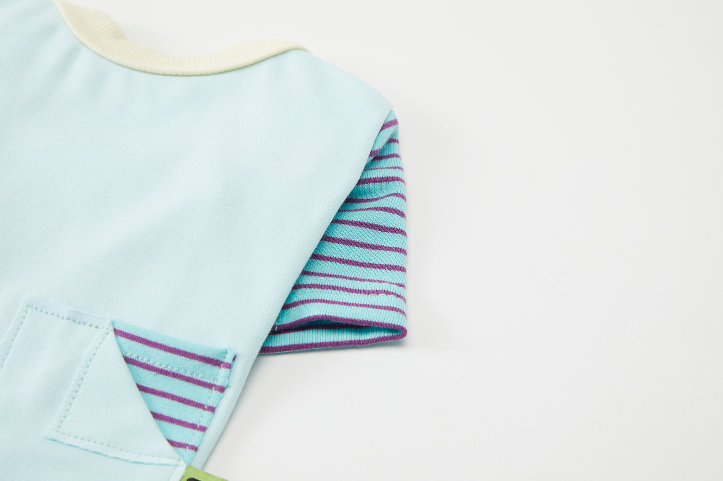 Color-Block T-Shirt Blue Spring Summer Collection