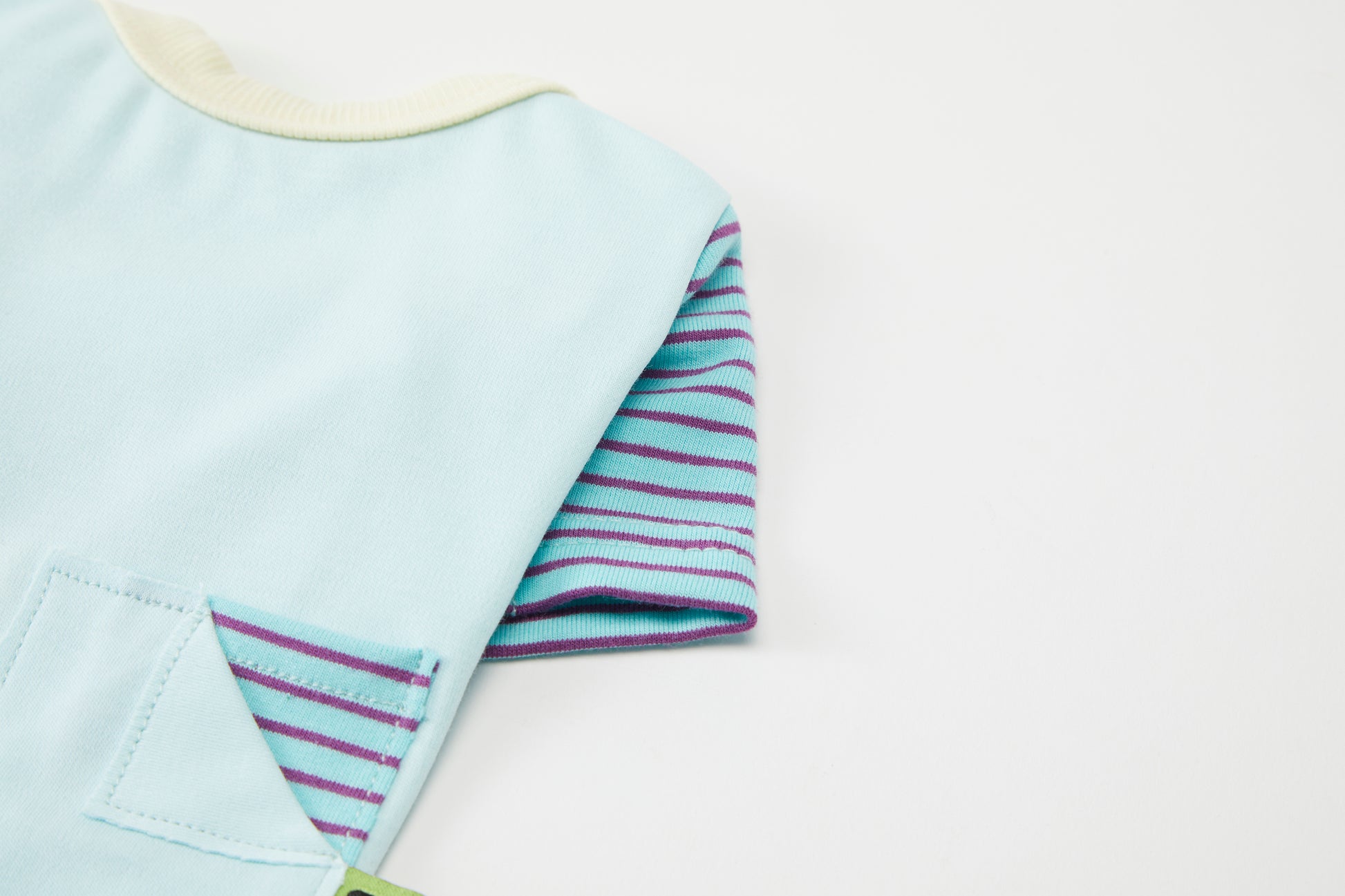 Color-Block T-Shirt Blue Spring Summer Collection