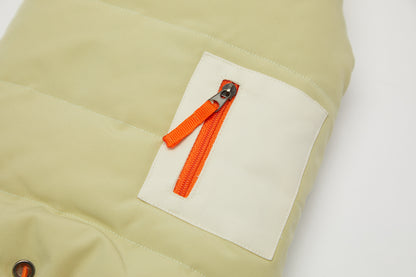 Nordic-Style Reversible Padded Jacket Green Fall Winter Collection