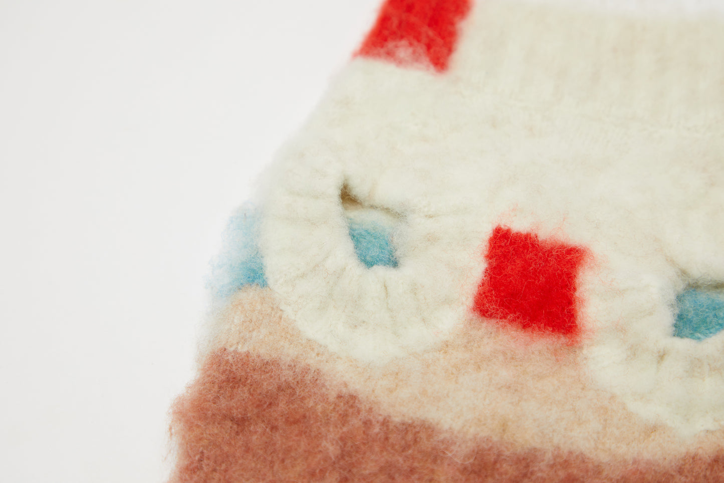 Fluffy Sweater Cream Red Spring Summer Collection