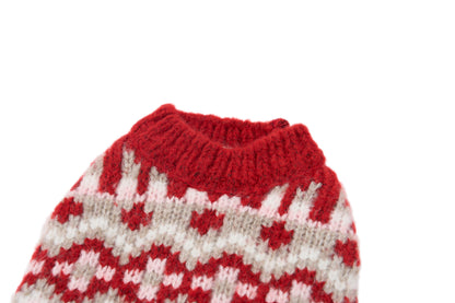 Colorful Fair Isle Sweater Red Fall Winter Collection
