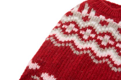 Colorful Fair Isle Sweater Red Fall Winter Collection