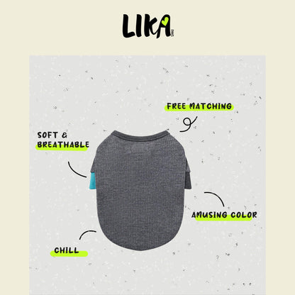 7x24 With You Short Sleeved Shirt - Dark Gray - Shirt - LIKAPAWS