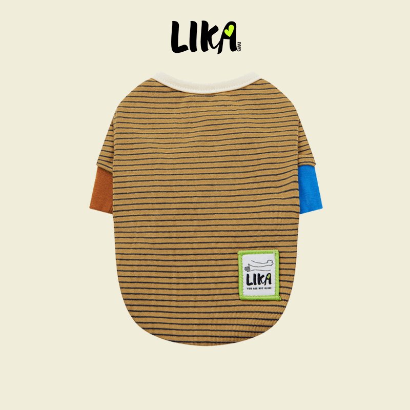 7x24 With You Short Sleeved Shirt - Khaki Black - Shirt - LIKAPAWS