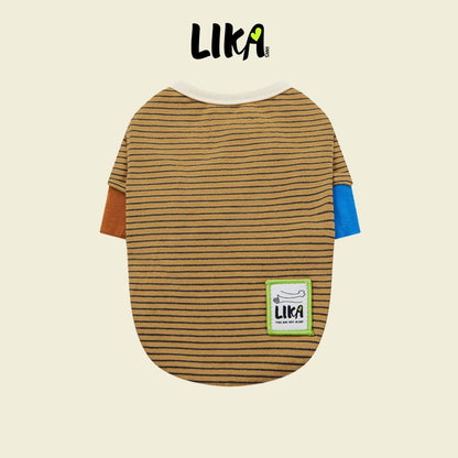 7x24 With You Short Sleeved Shirt - Khaki Black - Shirt - LIKAPAWS