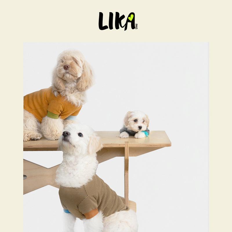 7x24 With You Short Sleeved Shirt - Khaki Black - Shirt - LIKAPAWS