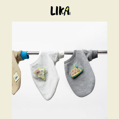 7x24 With You Short Sleeved Shirt - Light Gray - Shirt - LIKAPAWS