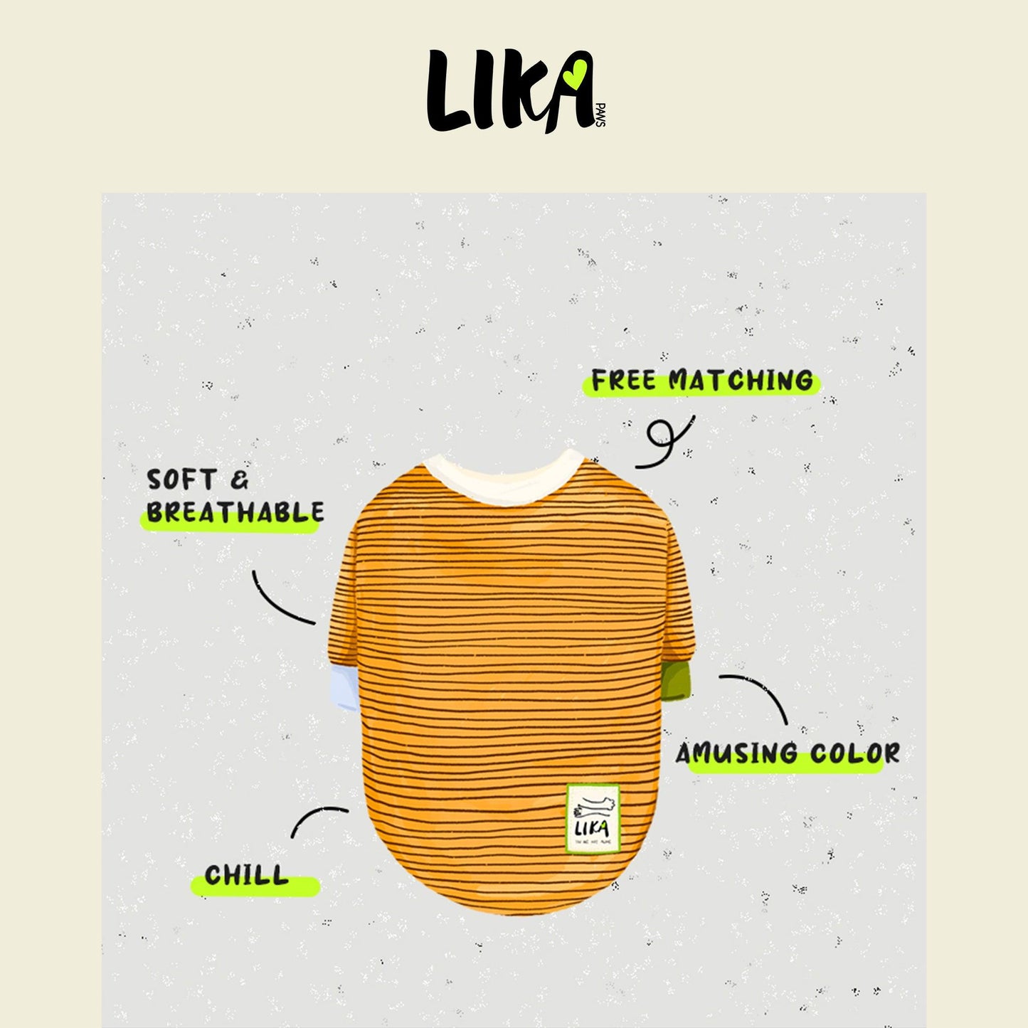 7x24 With You Short Sleeved Shirt - Yellow Black - Shirt - LIKAPAWS