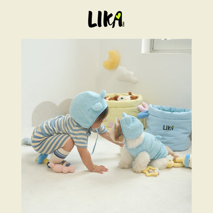 Daydream Plush Loungewear Set Blue