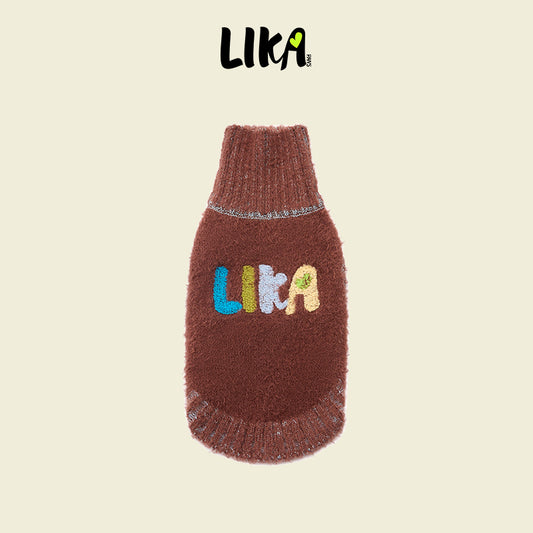 Soufflé Soft Dog Sweater Brown