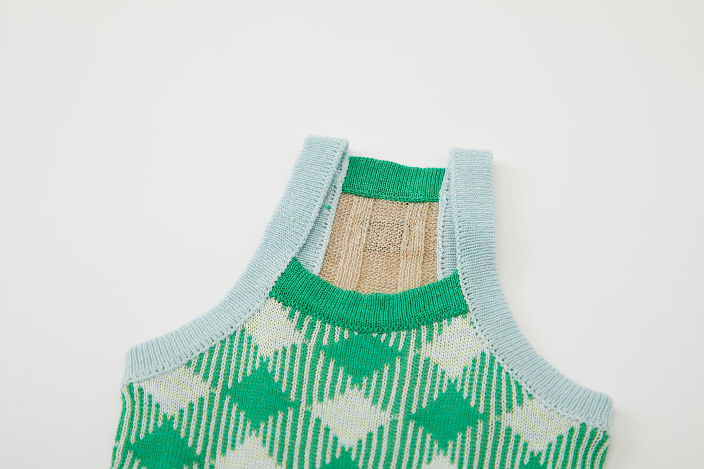 Cooling Lyocell Knitted Top Green Spring Summer Collection