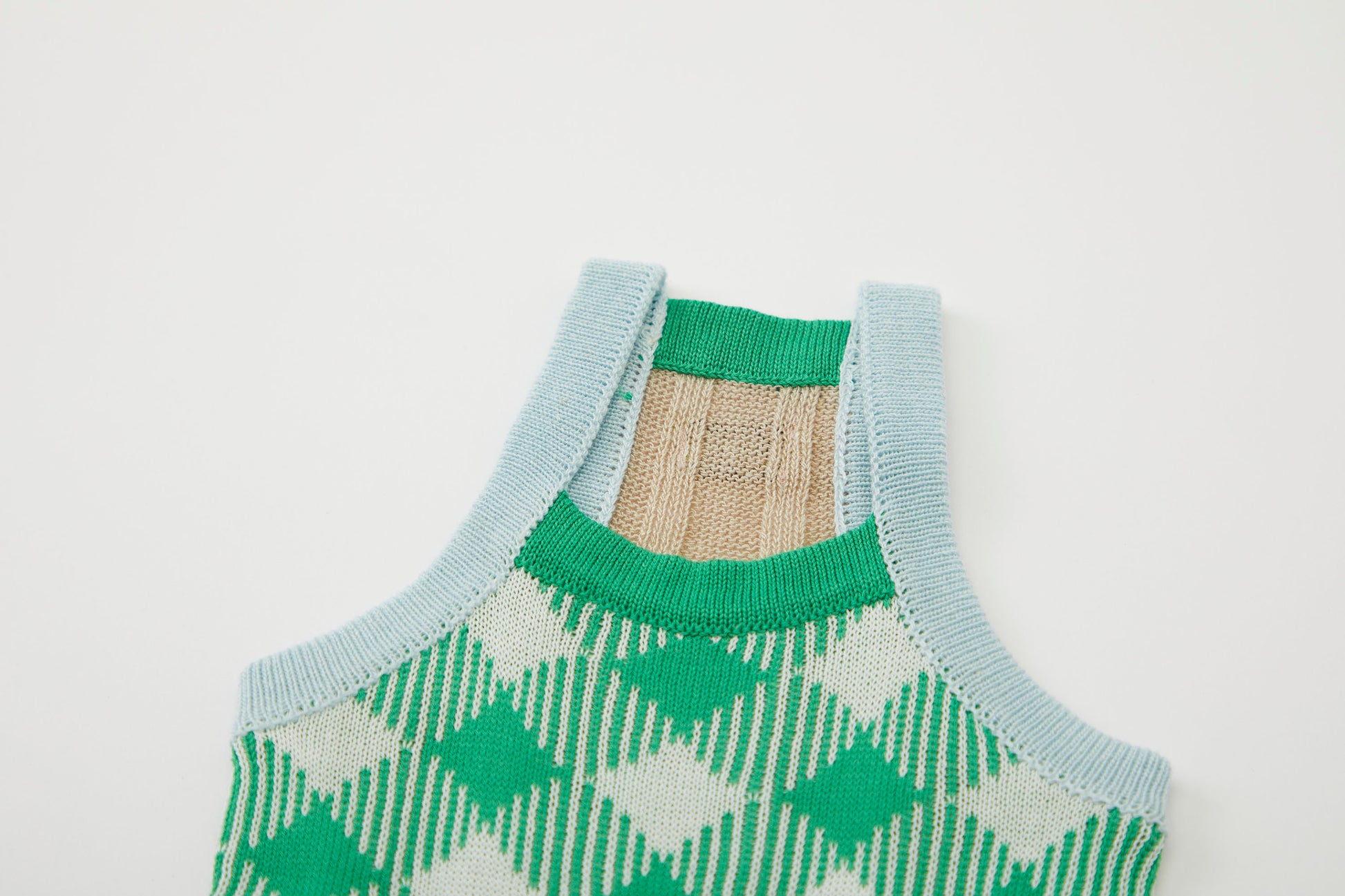 Cooling Lyocell Knitted Top Green Spring Summer Collection