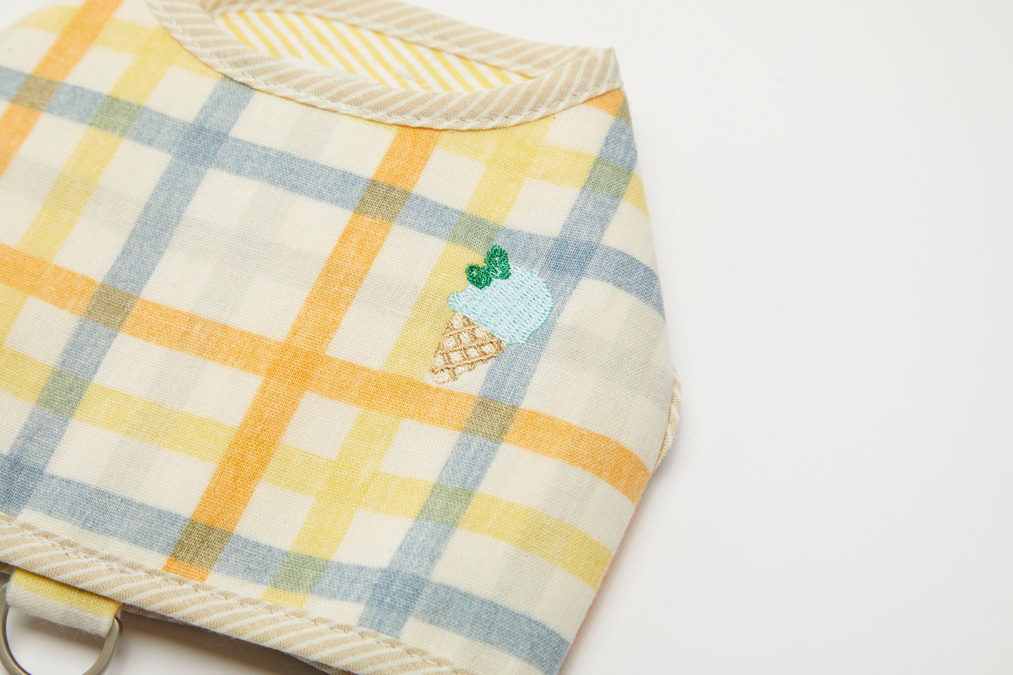 Reversible Dog Harness Yellow Spring Summer Collection