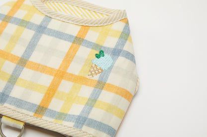 Reversible Dog Harness Yellow Spring Summer Collection