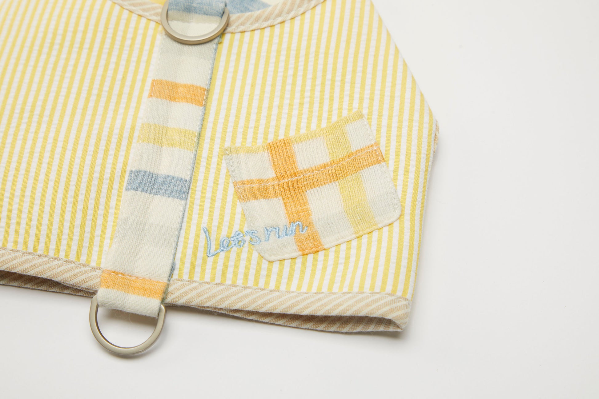Reversible Dog Harness Yellow Spring Summer Collection