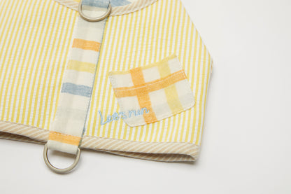 Reversible Dog Harness Yellow Spring Summer Collection