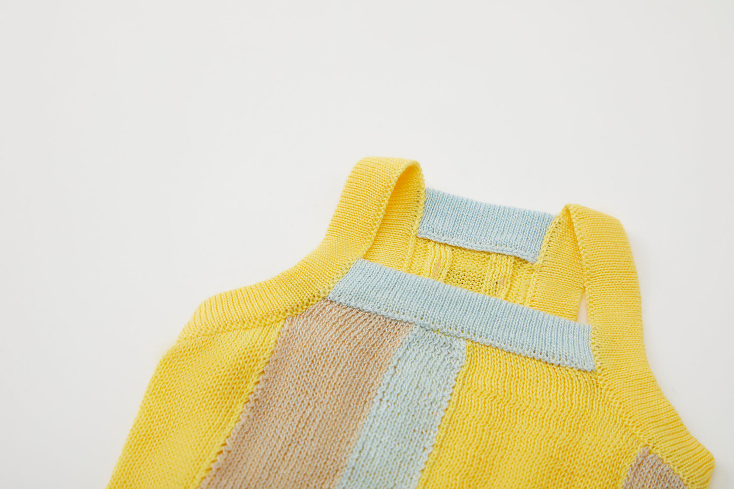 Cooling Lyocell Knitted Top Yellow Spring Summer Collection