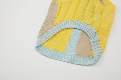 Cooling Lyocell Knitted Top Yellow Spring Summer Collection