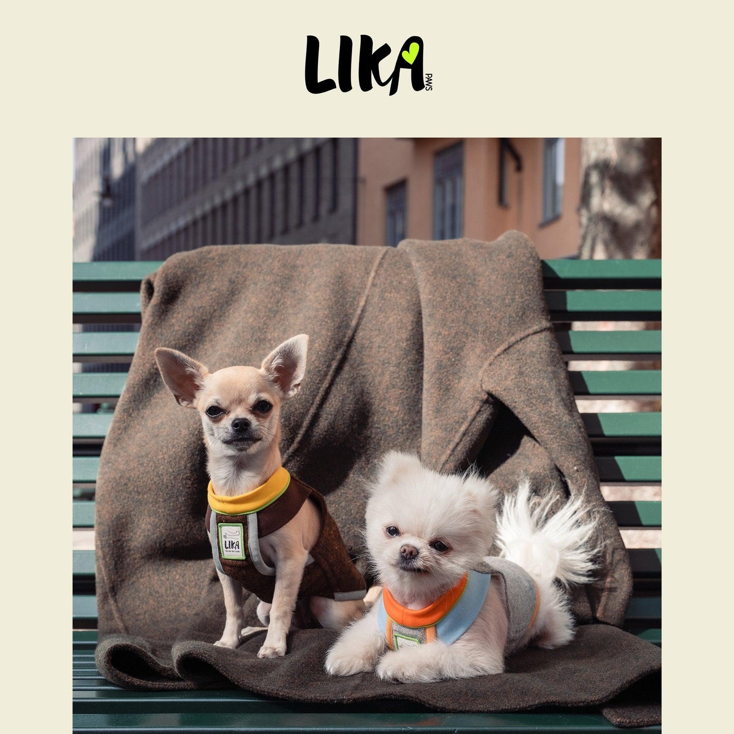 Afternoon Fika Wool Vest - Beige Grey - Wool Jackets - LIKAPAWS