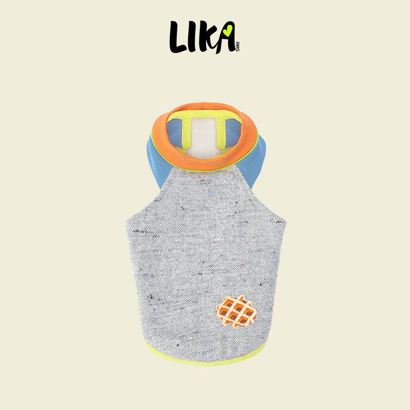 Afternoon Fika Wool Vest - Beige Grey - Wool Jackets - LIKAPAWS