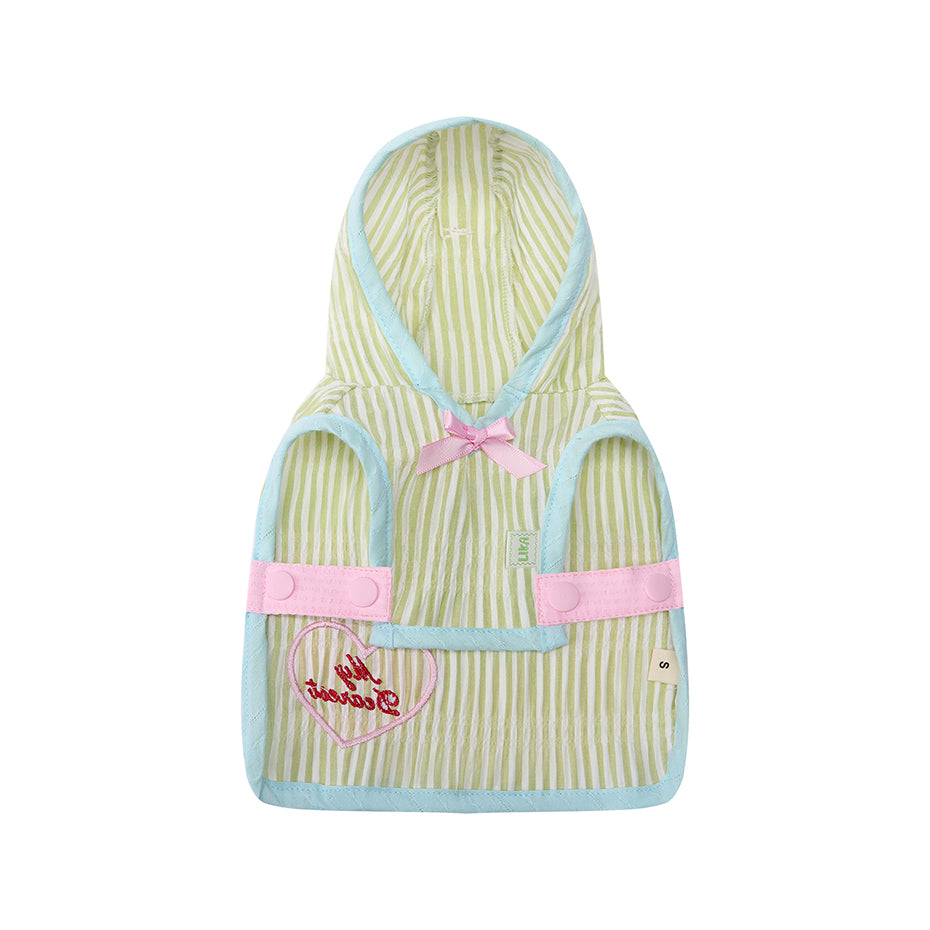 Collage Print Hooded Vest