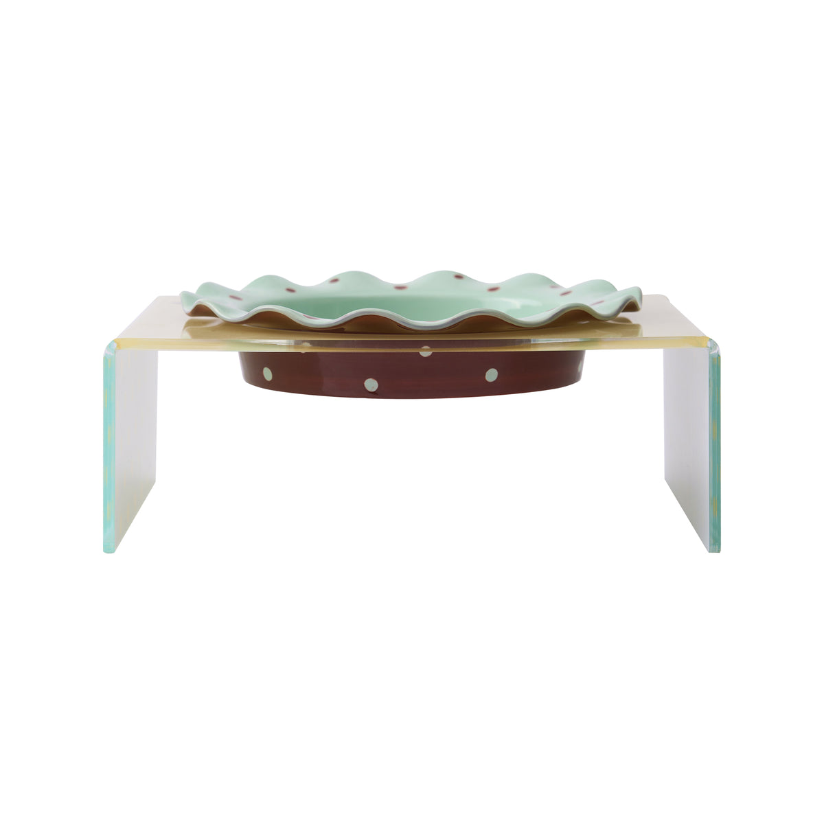 Garden Picnic Ceramic Plate & Acrylic Stand