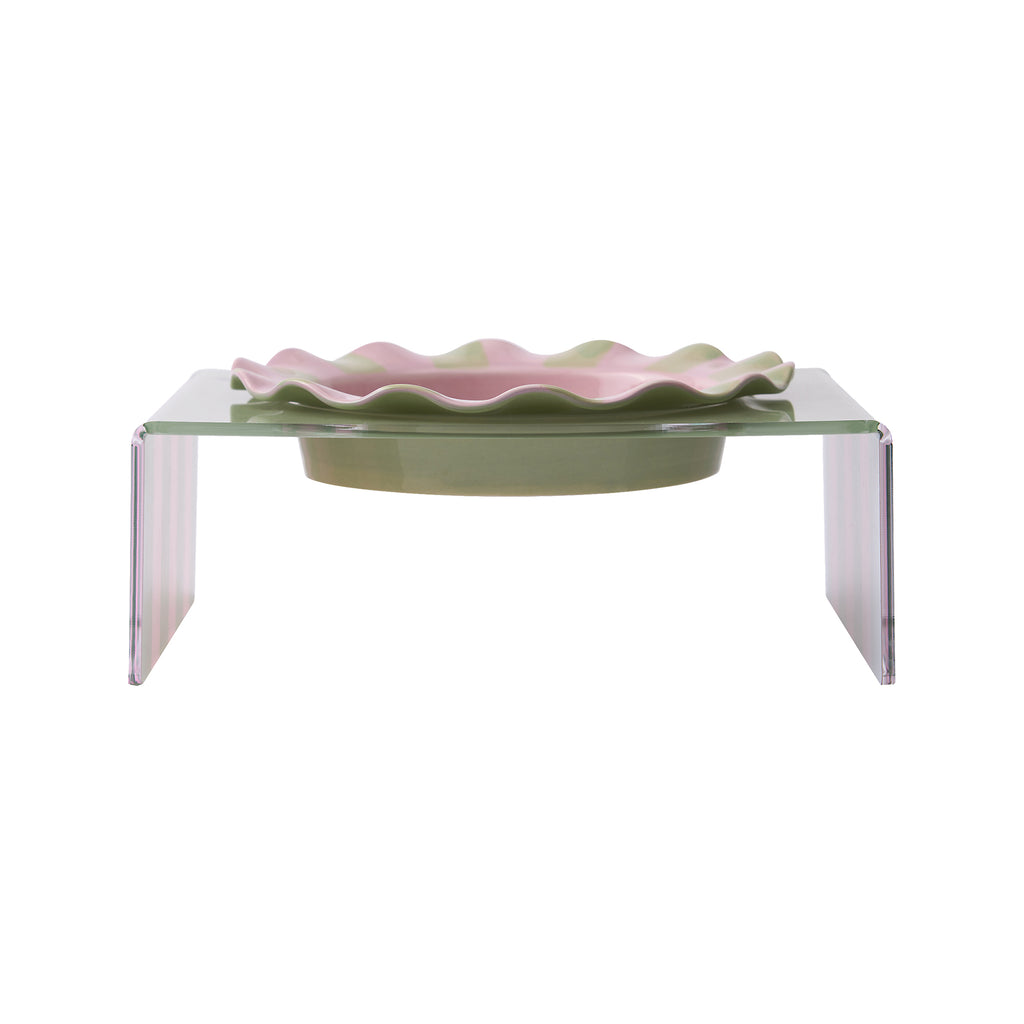 Garden Picnic Ceramic Plate & Acrylic Stand