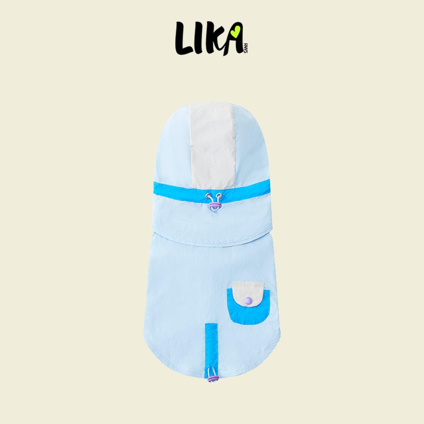 Multi - functional Jacket - Ocean Blue - Raincoat - LIKAPAWS