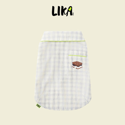 Sweet Dreams Doggy Pajama - Gray Plaid - Pajamas - LIKAPAWS